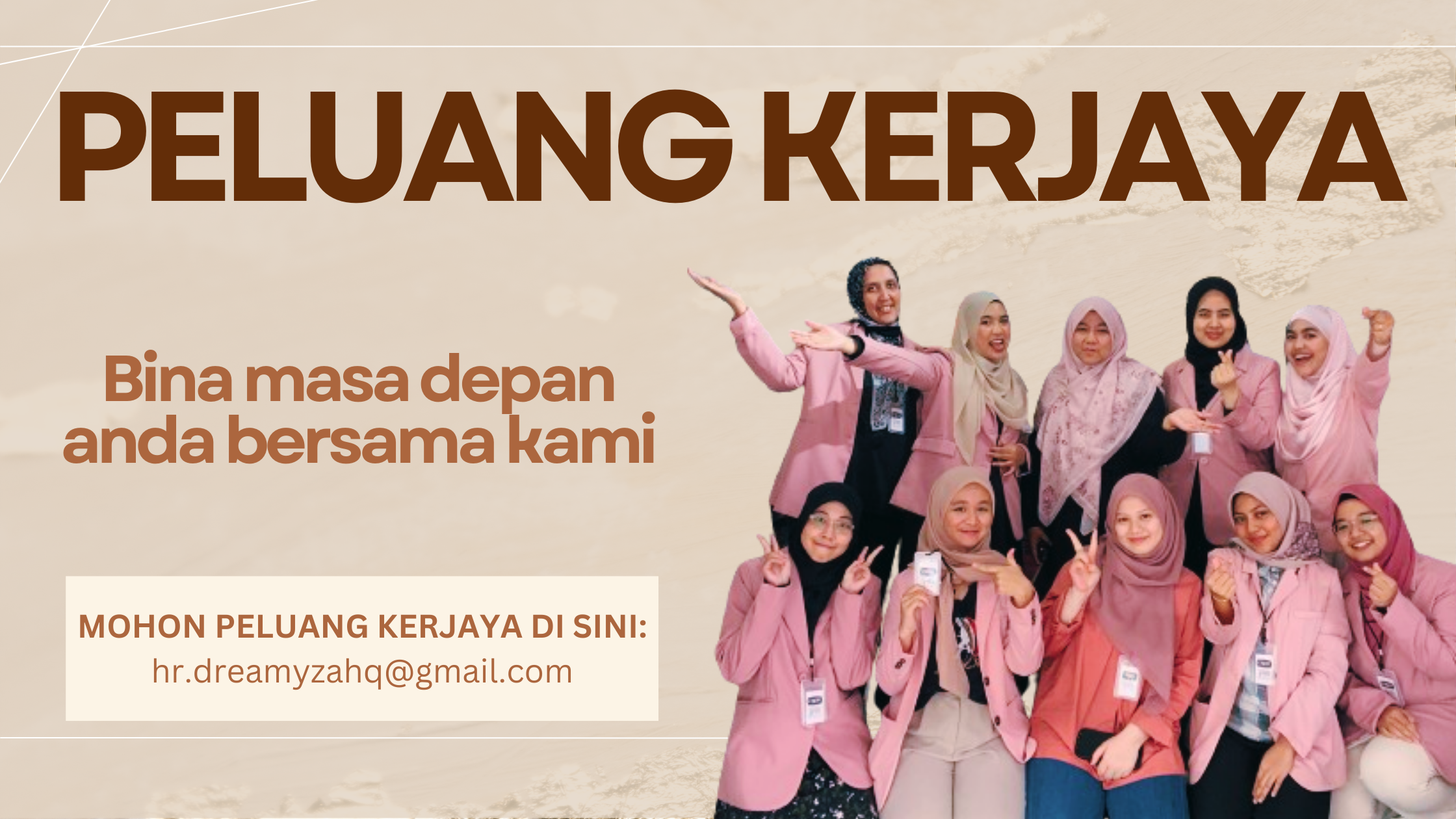 PELUANG KERJAYA DI DREAMYZA