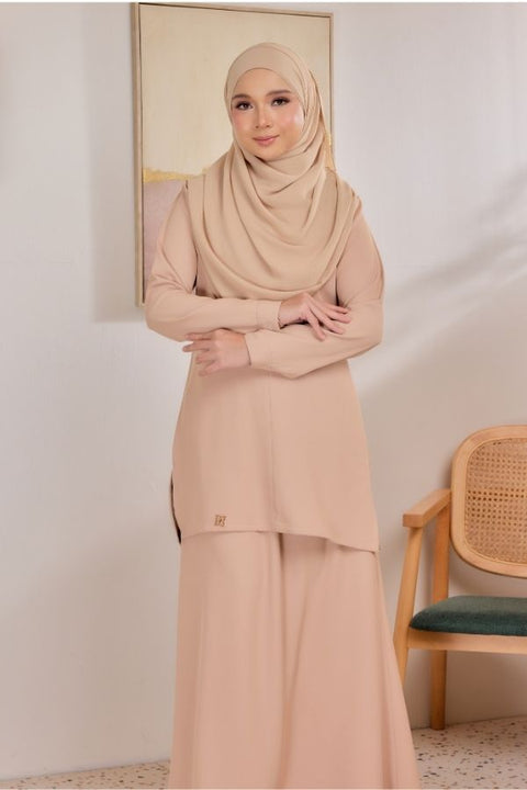 Sarra Ironless Casual Blouse Set With Skirt