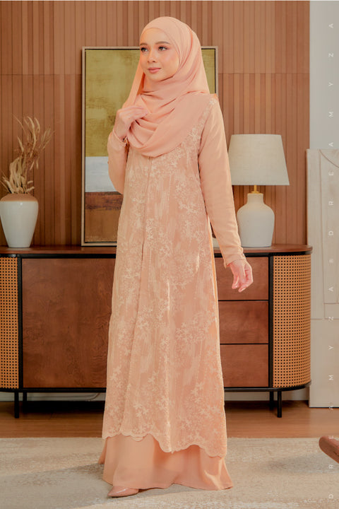 Soraya Embroidered Heavy Chiffon Jubah Dress.