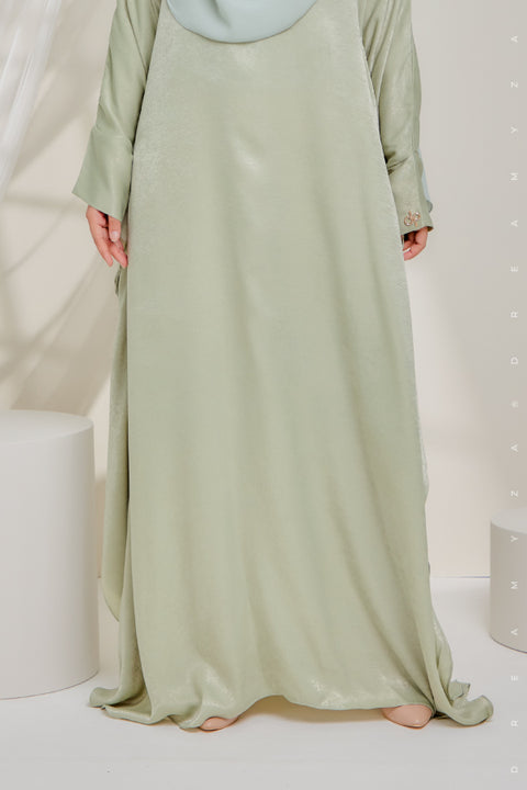 Sahara Shimmering Silk Kaftan Jubah Dress.