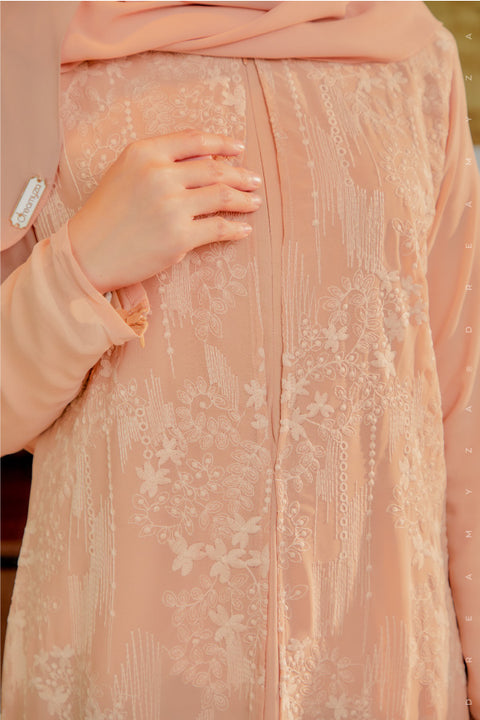 Soraya Embroidered Heavy Chiffon Jubah Dress.