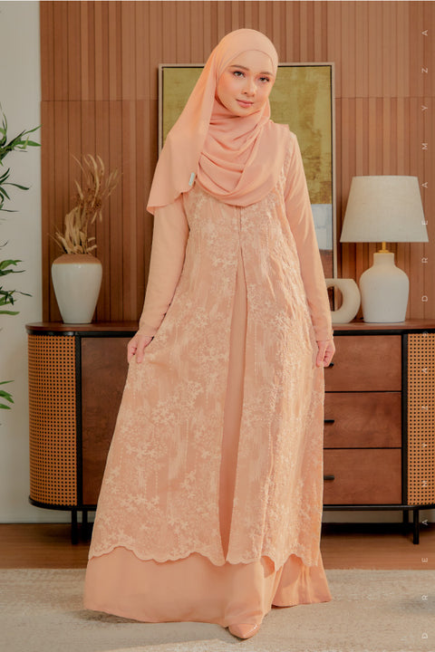 Soraya Embroidered Heavy Chiffon Jubah Dress.