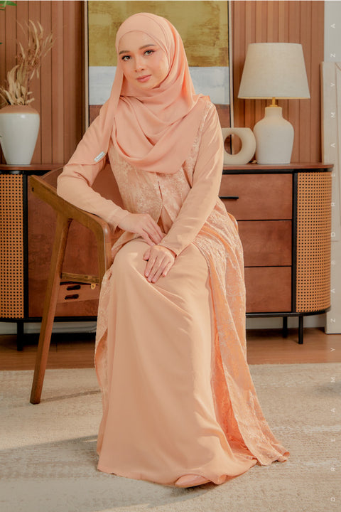 Soraya Embroidered Heavy Chiffon Jubah Dress