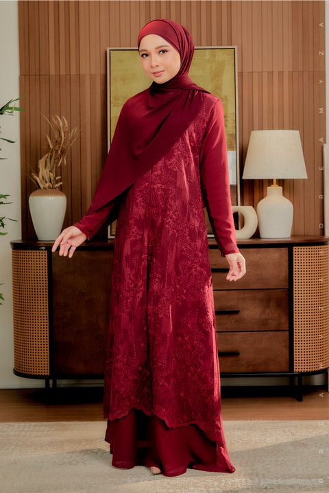 Soraya Embroidered Heavy Chiffon Jubah Dress.