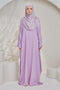 Sahara Shimmering Silk Kaftan Jubah Dress