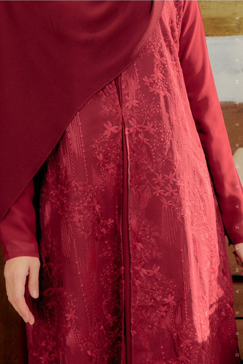 Soraya Embroidered Heavy Chiffon Jubah Dress.