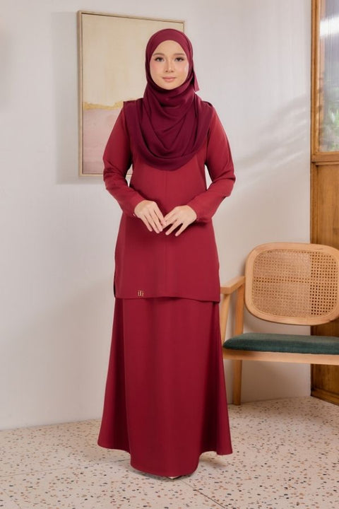 Sarra Ironless Casual Blouse Set With Skirt