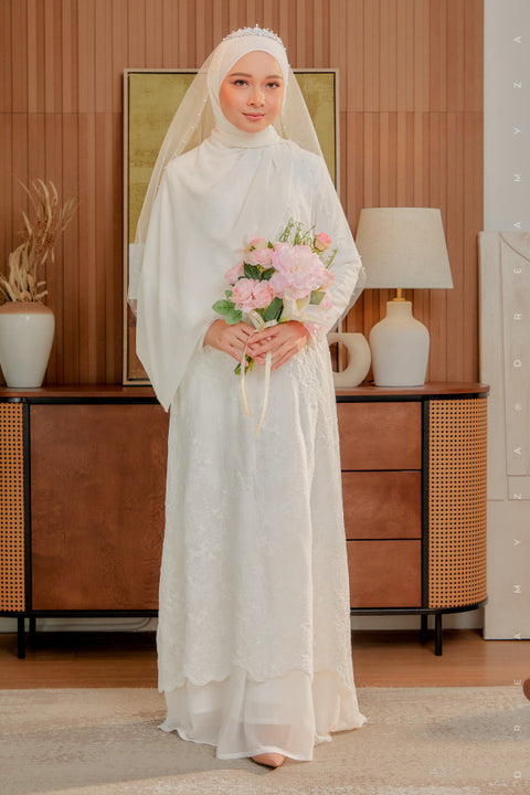 Soraya Embroidered Heavy Chiffon Jubah Dress.