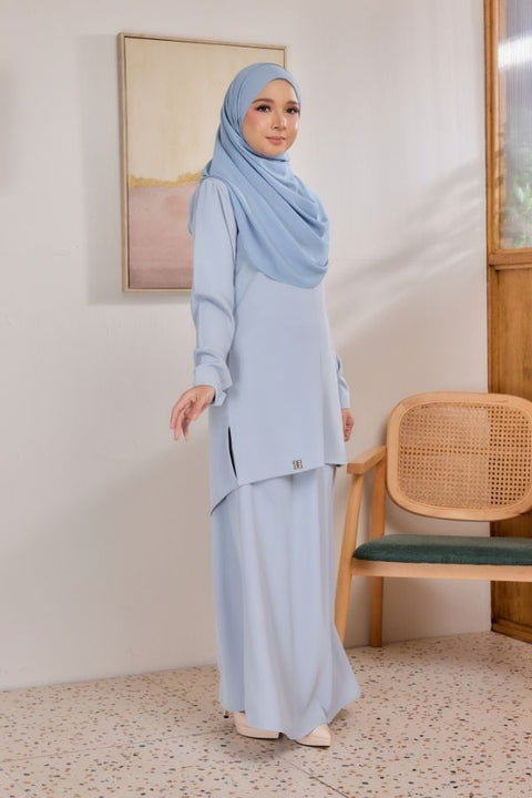 Sarra Ironless Casual Blouse Set With Skirt