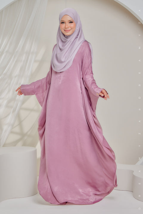 Sahara Shimmering Silk Kaftan Jubah Dress