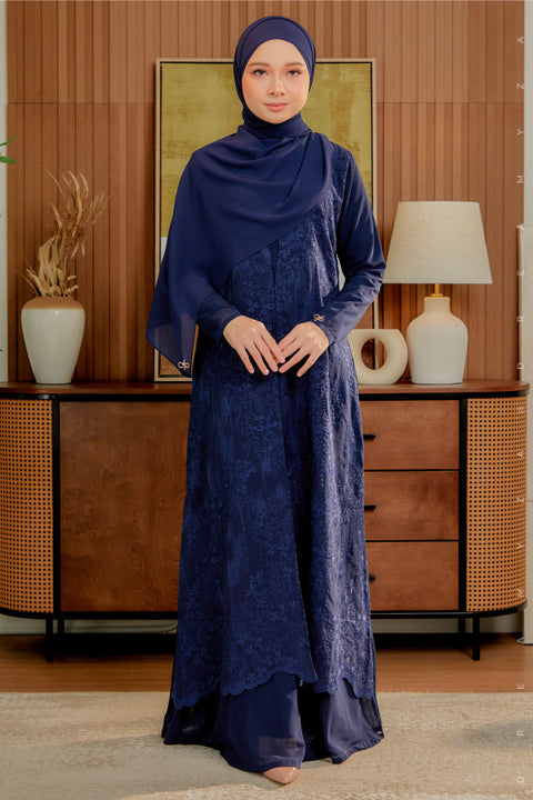 Soraya Embroidered Heavy Chiffon Jubah Dress
