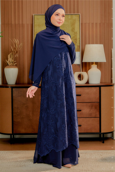 Soraya Embroidered Heavy Chiffon Jubah Dress