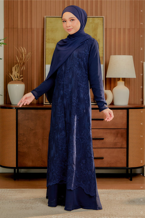Soraya Embroidered Heavy Chiffon Jubah Dress
