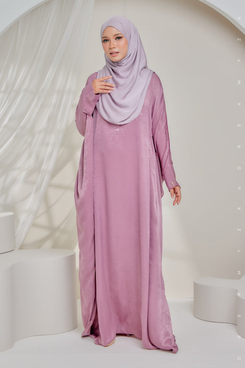 Sahara Shimmering Silk Kaftan Jubah Dress