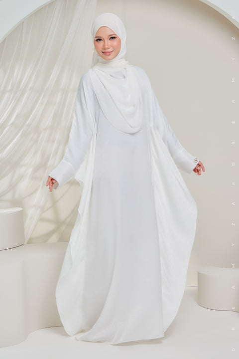 Sahara Shimmering Silk Kaftan Jubah Dress