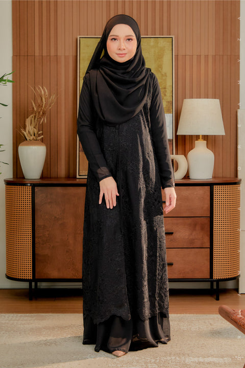 Soraya Embroidered Heavy Chiffon Jubah Dress