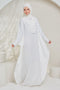 Sahara Shimmering Silk Kaftan Jubah Dress