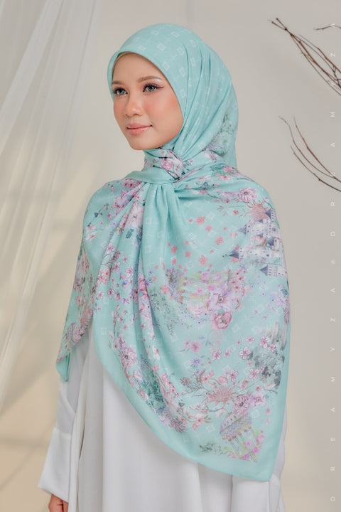 Courage to Dream Series Printed Bawal Scarves Bidang 50" [Premium Cotton Voile].