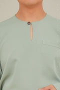Baju Melayu Sedondon Teluk Belanga Sage Mint Green