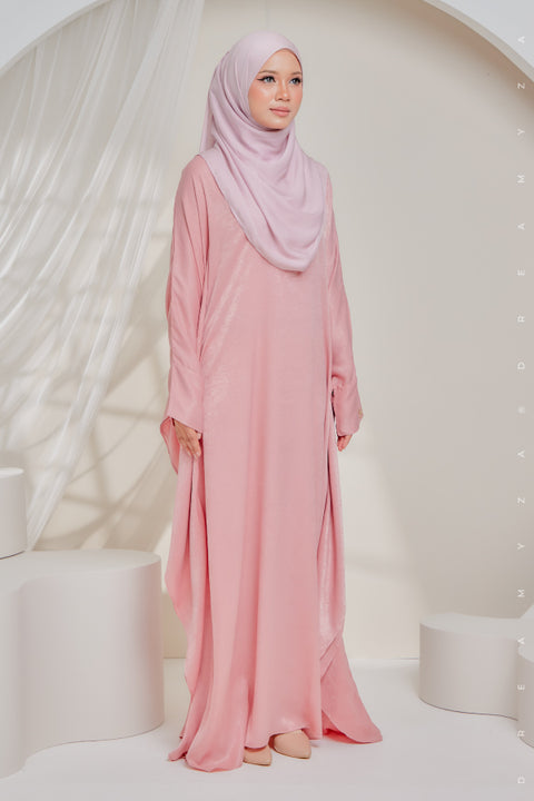 Sahara Shimmering Silk Kaftan Jubah Dress.