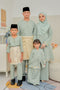 Baju Raya Sedondon Family Kebaya Labuh Sage Mint Green