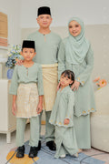Baju Melayu Kids Teluk Belanga Sedondon in Sage Mint Green