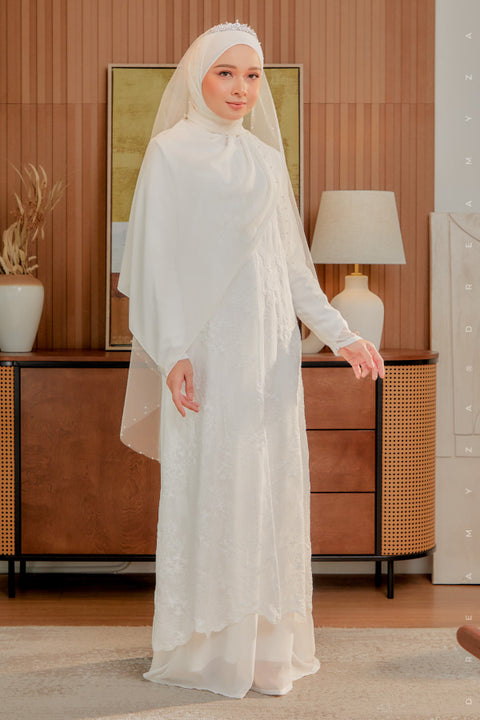 Soraya Embroidered Heavy Chiffon Jubah Dress.
