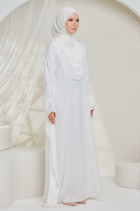 Sahara Shimmering Silk Kaftan Jubah Dress