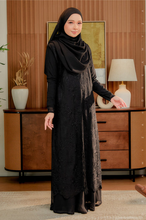 Soraya Embroidered Heavy Chiffon Jubah Dress