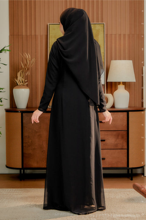 Soraya Embroidered Heavy Chiffon Jubah Dress