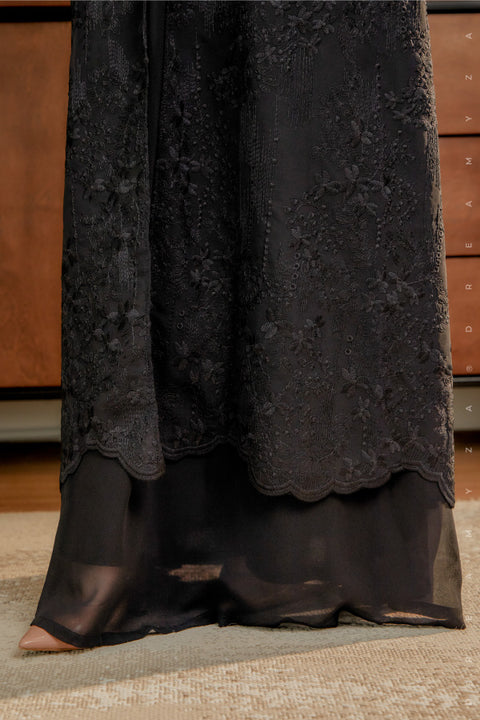 Soraya Embroidered Heavy Chiffon Jubah Dress