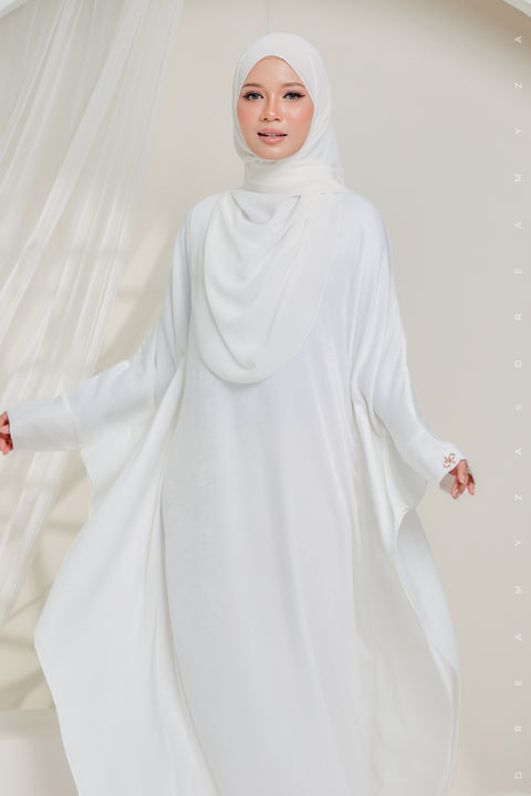 Sahara Shimmering Silk Kaftan Jubah Dress