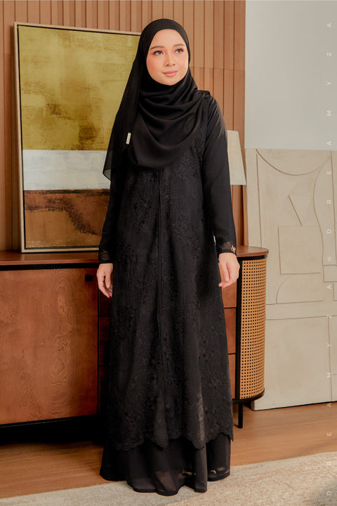 Soraya Embroidered Heavy Chiffon Jubah Dress