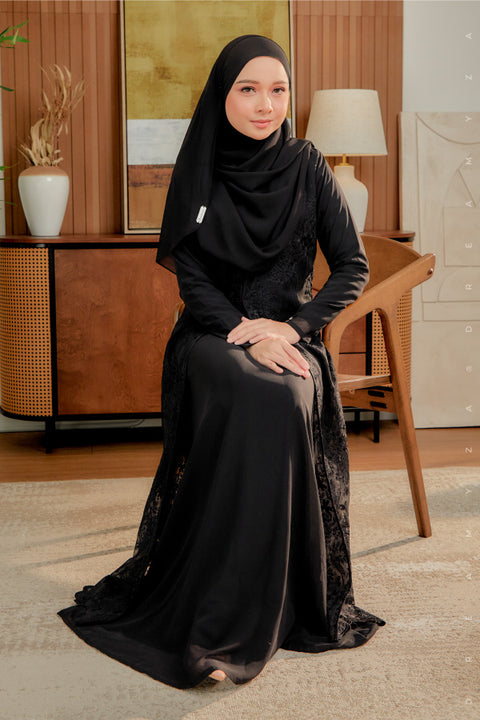 Soraya Embroidered Heavy Chiffon Jubah Dress