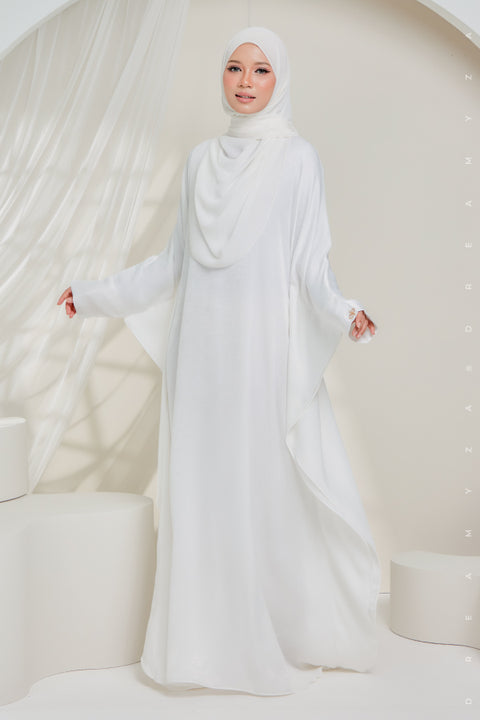 Sahara Shimmering Silk Kaftan Jubah Dress