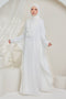 Sahara Shimmering Silk Kaftan Jubah Dress