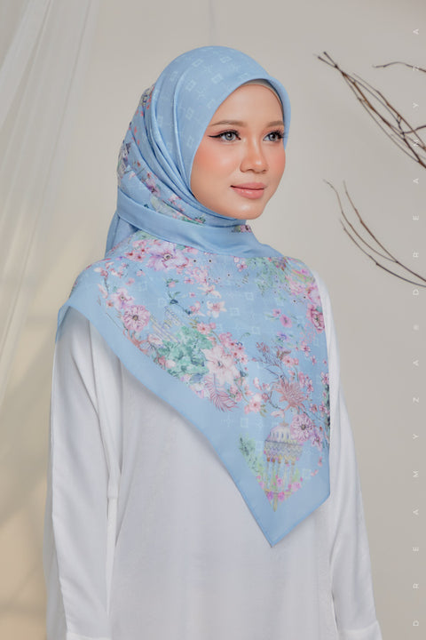 Courage to Dream Series Printed Bawal Scarves Bidang 50" [Premium Cotton Voile].
