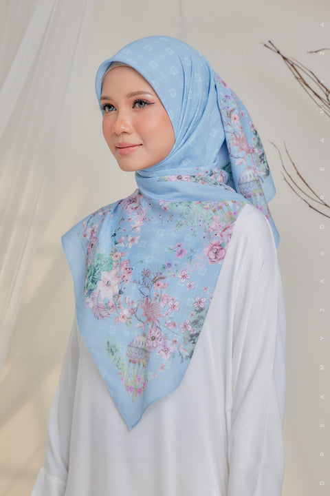 Courage to Dream Series Printed Bawal Scarves Bidang 50" [Premium Cotton Voile].