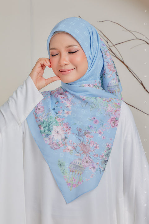 Courage to Dream Series Printed Bawal Scarves Bidang 50" [Premium Cotton Voile].