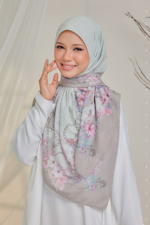Courage to Dream Series Printed Bawal Scarves Bidang 50" [Premium Cotton Voile]