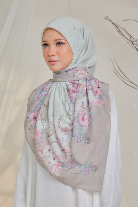 Courage to Dream Series Printed Bawal Scarves Bidang 50" [Premium Cotton Voile]