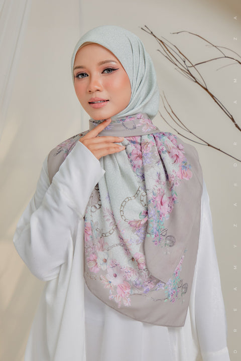 Courage to Dream Series Printed Bawal Scarves Bidang 50" [Premium Cotton Voile]