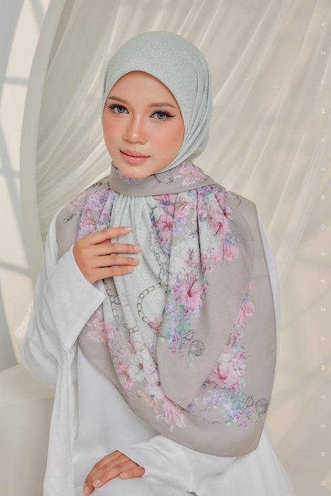 Courage to Dream Series Printed Bawal Scarves Bidang 50" [Premium Cotton Voile]