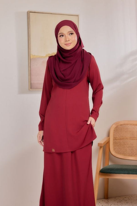 Sarra Ironless Casual Blouse Set With Skirt