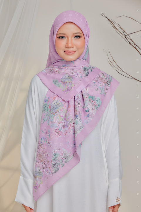 Courage to Dream Series Printed Bawal Scarves Bidang 50" [Premium Cotton Voile]