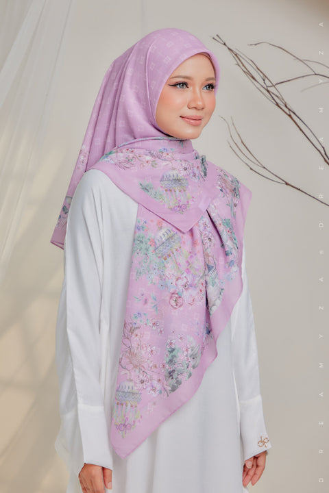 Courage to Dream Series Printed Bawal Scarves Bidang 50" [Premium Cotton Voile]