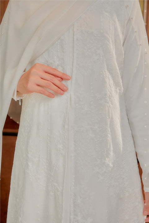 Soraya Embroidered Heavy Chiffon Jubah Dress.