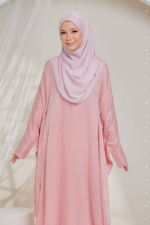 Sahara Shimmering Silk Kaftan Jubah Dress.