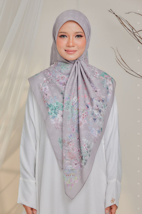 Courage to Dream Series Printed Bawal Scarves Bidang 50" [Premium Cotton Voile]