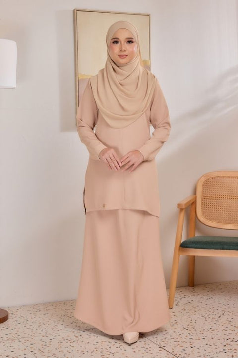 Sarra Ironless Casual Blouse Set With Skirt
